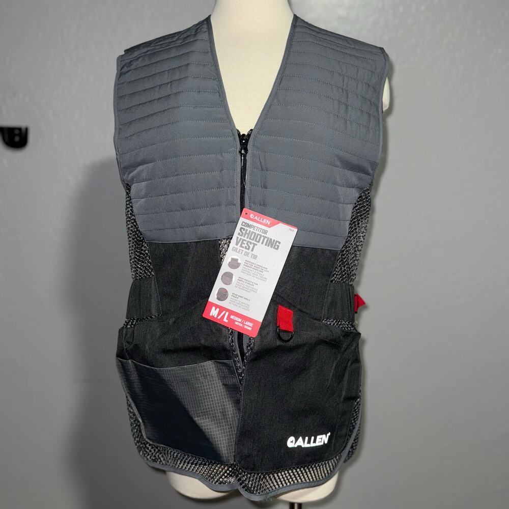 Men's Allen Company Competitor Shooting Vest M/L Grey